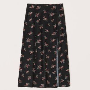 Abercrombie & Fitch | High-slit flirty midi skirt